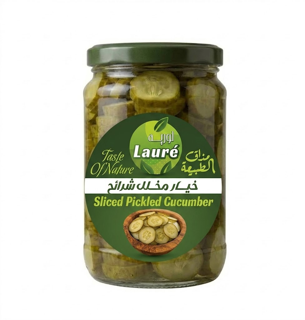 Sliced ​​pickled cucumber 720g