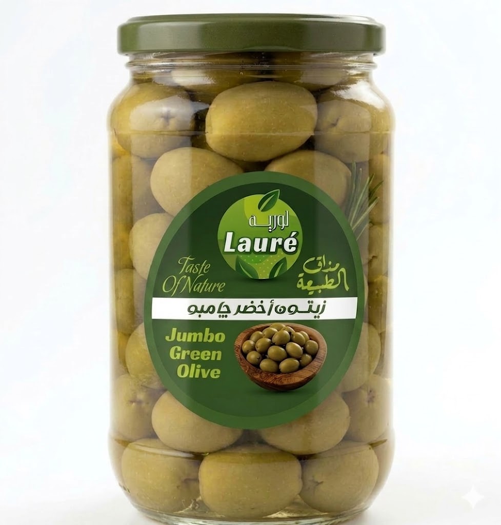 Jumbo green olives 720g
